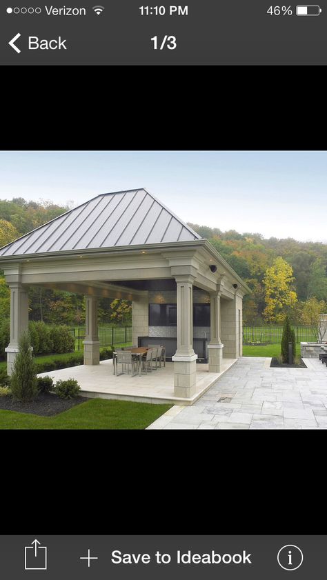 👍 Building A Porch, Carport Designs, Pavilion Design, Outdoor Pavilion, Outdoor Remodel, Enclosed Patio, Backyard Pavilion, House With Porch, Modern Patio