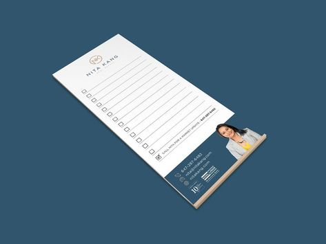 Real Estate Notepad Design / Layout for Realtors Notepad Design, Note Pad Design, Real Estate Branding, Design Layout, Real Estate Agent, Layout Design, Note Pad, Real Estate, Layout