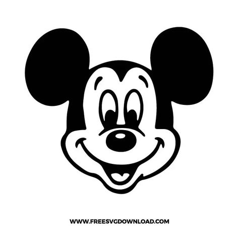 Mickey Mouse Svg Free Cricut, Mickey Head Svg, Mickey Face, Mickey Mouse Face, 14th Birthday Party Ideas, Svg Mickey Mouse, Mickey Mouse Svg, Disneyland Shirt, Free Png Files