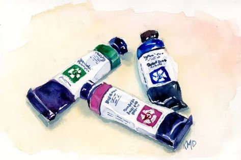 03_Watercolor Tubes studio painting Paint Tube Drawing, Tube Drawing, Watercolor Tubes, Paint Tube, Studio Painting, Paint Tubes, Watercolour Paint, Watercolor Artist, Featured Artist