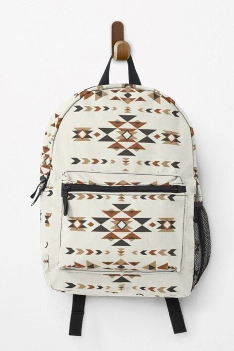 Aztec Backpack, Western Backpack, Native American Pattern, Western Things, Cute Things To Buy, Pretty School Supplies, Native American Patterns, Aesthetic Backpack, Western Aztec