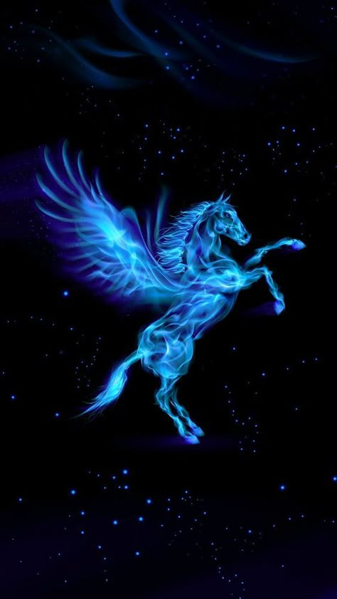 Fire Pegasus, Pegasus Wallpaper, Red Folder, Galaxia Wallpaper, Pink Floyd Art, Lotus Flower Pictures, Majestic Unicorn, Magical Horses, Unicorn Tattoos