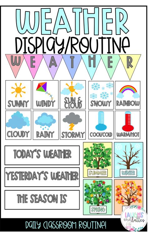 Weather Like Today, Beautiful Classroom, Teacher Wish List, Weather Cards, Weather Display, Daily Weather, Todays Weather, What Is Today, Classroom Routines