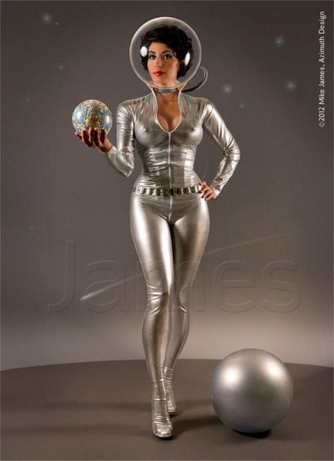 Mala Mastroberte, Photo by Mike James Arte Pulp, Sci Fi Girl, Sci Fi Fashion, Sci Fi Comics, Space Girl, Space Suit, Vintage Space, Futuristic Fashion, Science Fiction Art