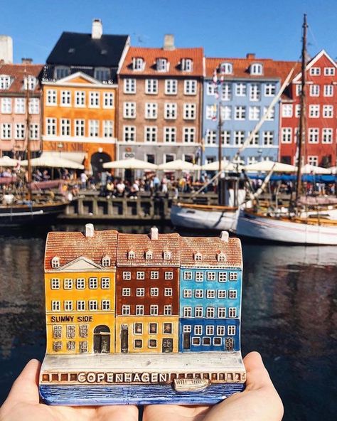 🆕 @living_europe on Instagram: “Nyhavn souvenir ~ Copenhagen, Denmark  Photo: @liya_kalmykova Congrats! 😍 ➡ Founders: @ournextflight ⬅  TAG someone you LOVE 💖 👇…” Copenhagen Souvenirs, Pastel Background Wallpapers, Get Paid To Travel, Paid To Travel, Travelling Abroad, Row Houses, Travel Sketchbook, Emergency Evacuation, Background Wallpapers