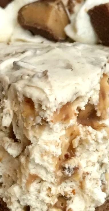 No Bake Toffee Cheesecake Pie, Toffee Pie Recipe, Recipes That Use Vanilla Pudding, Heath Bar Pie No Bake, Ice Cream Dessert Recipes, Heath Toffee, Toffee Cheesecake, Yummy Cheesecake, Cream Cheese Desserts