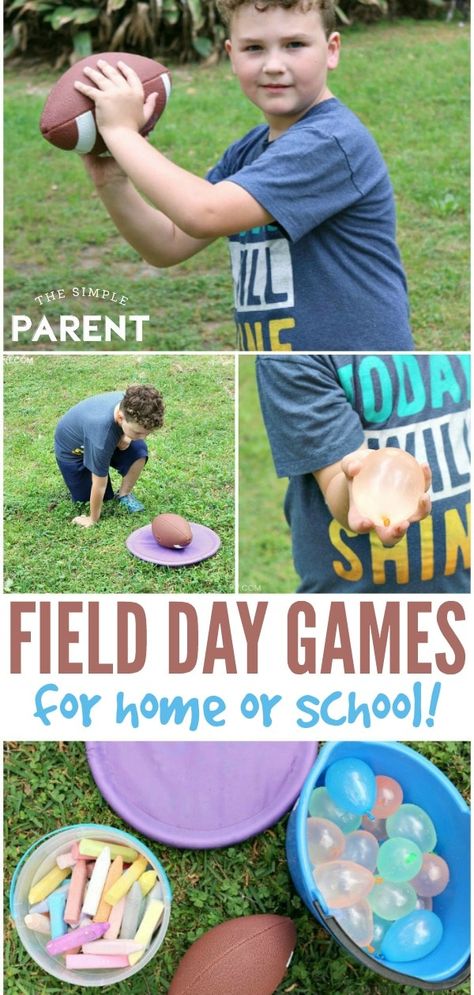 Field Day Games - Planning a field day can be a fun way to bring the family or school together! These ideas and activities are great for preschool and elementary ages. Check out ideas for using water balloons! Field Day Games For Kids, Camping Ideas For Couples, Camping Games For Adults, Outdoor Camping Games, Field Day Activities, Outdoor Water Games, Olympic Games For Kids, Field Day Games, School Age Activities