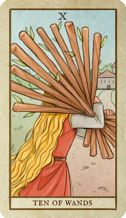 Tarot 10 Of Wands, Ten Of Wands, Wands Tarot, S Meaning, Vintage Tarot, Love And Relationships, Let It Flow, Psychic Reader, Candle Glow