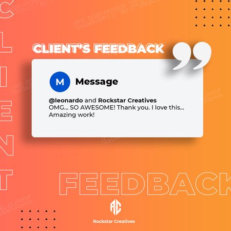 Feedback Design Creative, Client Feedback Design, Feedback Poster Design, Feedback Design Ideas, Customer Feedback Design, Testimony Design, Review Graphic Design, Feedback Template, Testimonial Design