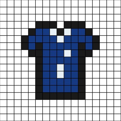 A pixel art template of the 2022 to 2023 home kit shirt of Chelsea football club. Pixel Art Football Shirt, Football Pixel Art, Pixel Art Football, Chelsea Logo, Free Jewellery Making Tutorials, Social Quotes, Easy Pixel Art, Pix Art, Pixel Art Pattern