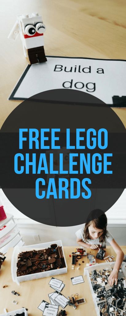 Free printable Lego challenge cards - a great STEM activity! Lego Challenge Cards, Stem Challenge Cards, Lego Stem Challenge, Spelling Task Cards, Lego Stem, Stem Task Cards, Task Cards Kindergarten, Printable Lego, Lego Math