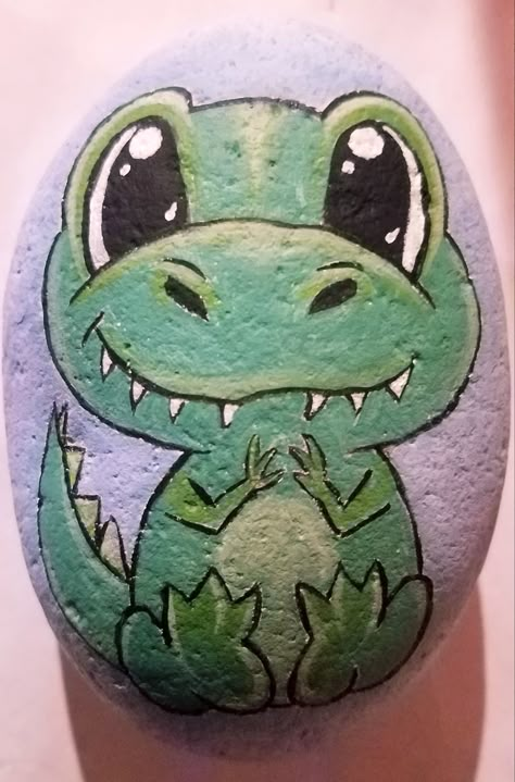 Dinosaur Rock Painting, Pet Rocks Craft, Stones Art, Monster Crafts, Garden Rock Art, Diy Rock Art, Painted Rock Animals, Stone Art Painting, Painted Rocks Kids