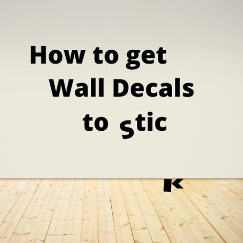 Vinyl wall decals can be notoriously finicky, foiled by anything from texture to temperature. Follow these 6 simple steps to get your wall decal to stick! #walldecals #walldecalideas #diytips #diyhacks Large Decals For Walls, Cricut Wall Decals, Wall Decal Ideas, Office Wall Stickers, Vinyl On Wall, Furniture Decals, Wall Clings, Removable Vinyl Wall Decals, Large Wall Decals