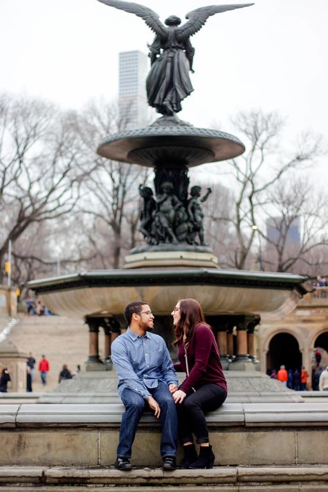 Morghan & Tyler // Central Park, New York, NY Terrace Fountain, Bethesda Terrace, Picnic Planning, Proposal Photoshoot, Bethesda Fountain, Central Park Nyc, City Engagement, Photography Pricing, Romantic Photos