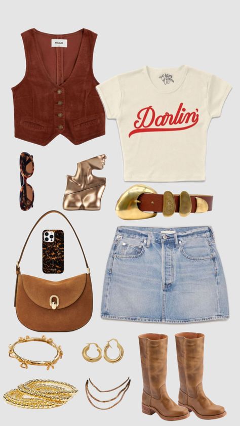 frye boots outfit Frye Boots Outfit, Country Festival Outfit, Nashville Outfits, Rodeo Outfits, Western Style Outfits, Country Concert Outfit, Frye Boots, Casual Chic Outfit, Really Cute Outfits