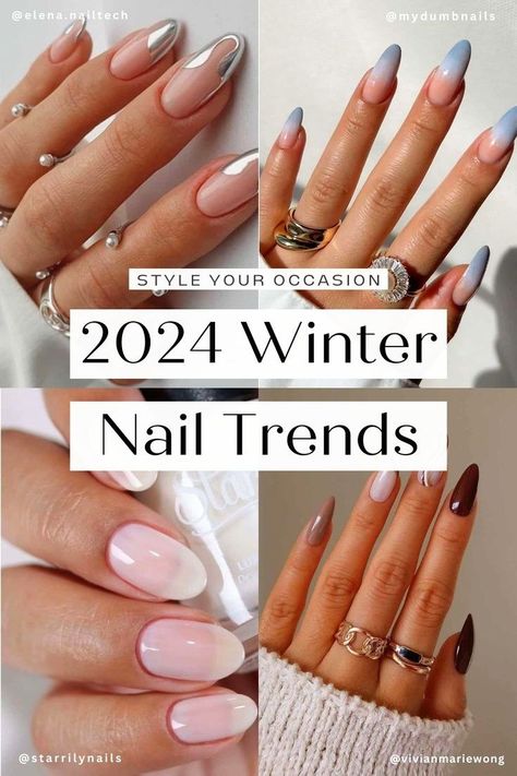 Discover the latest winter nail design trends for 2024 with our curated collection of February and January nail designs. From classy baddie nails to unique acrylic styles, find nail inspiration and trendy nail ideas for winter 2023 and 2024. Elevate your look with pretty winter nails in ice blue and explore trendy nail ideas for a touch of old money sophistication. Nail the winter vibes with these stylish nail designs! Coffin Shaped Winter Nails, Trendy Nails Ideas 2024 December, Holiday 2024 Nail Trends, Early Winter Nails 2023, Christmas Nail Trend 2024, Nails Winter 2025 Trends, December Nails Colors, Trending Nails Winter 2024, Christmas Nail Colors 2024