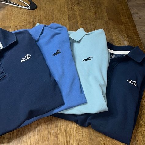 Lot of 4 Mens hollister short sleeve polos large Hollister Men, Hollister Shorts, Clean Cotton, Short Sleeve Polo, Polo Shirts, Hollister, Mens Polo, Polo Shirt, Closet