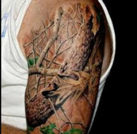 Camouflage tattoo Bow Hunting Tattoos, Camo Tattoo, Deer Hunting Tattoos, Skin Color Tattoos, Bow Tattoo Designs, Hunting Tattoos, Tattoos To Cover Scars, Army Tattoos, Cross Tattoo Designs