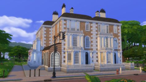 Sims 4 London Townhouses Sims 4 London Townhouse, London Townhouse Exterior, Sims 4 London, Townhouse Exterior, Apartment Exterior, London Townhouse, Metal Stairs, Stone Stairs, House Apartment