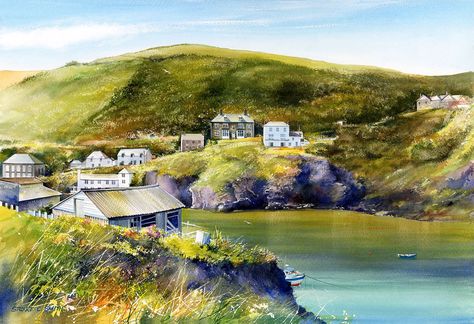 Limited Edition Prints for sale, two sizes, direct from artist, great quality, free shipping Cottage Wall Art, Robin Hoods, Robin Hoods Bay, Seascape Artwork, Watercolour Landscape, Irish Cottage, Quaint Cottage, Pastel Sec, Watercolor Landscape Paintings