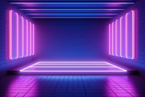 Download free image of Neon room purple light architecture.  by Wee about dark room, neon background room, neon room, abstract disco light background, and pink dark lines 12415761 Night Club Design, Blender Scenes, Futuristic Bedroom, Disco Background, Background Neon, Student Design, Concert Stage Design, Dark Purple Background, Zepeto Background