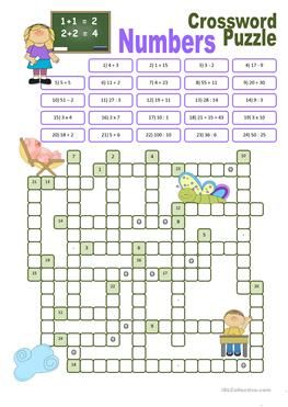 Symmetry Math, Printable Crossword Puzzles, Materi Bahasa Inggris, Free Printable Puzzles, English Exercises, English Worksheets For Kids, Number Puzzles, Printable Puzzles, Vocabulary Practice