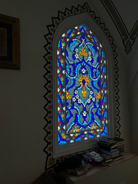 beautiful stained glass window in a mosque Mediterranean Stained Glass Windows, Stained Glass Window, Stained Glass Windows, Glass Window, Pretty Things, Stained Glass, Stain, Glass, Home Decor