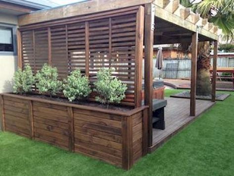 Design Fence, Backyard Fence, Fence Garden, Cheap Backyard, Garden Privacy, Diy Fence, Landscape Designs, Pin Design, Fence Ideas