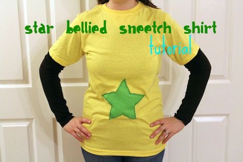 The Sneeches is easily one of my favorite Seuss books. I'm definitely making this as soon as I can get my hands on a yellow shirt and green scrap fabric. Sneeches Dr Seuss Costume, Lorax Costume, Dr Seuss Costumes, School Costume, Dr Seuss Activities, Dr Seuss Crafts, Kids Craft Room, Dr. Seuss, Dr Seuss Day