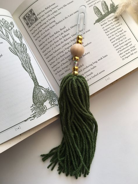 Paperclip Bookmarks, Bible Bookmark, Planner Bookmark, Tassel Bookmark, Bookclub Gifts, Unique Bookmark, Cute Bookmarks, Book Markers, Wood Accent