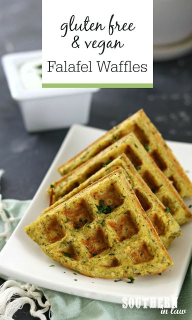 Falafel Waffles (chickpeas, parsley, cilantro) | southern in law Falafel Waffle Recipe, Vegan High Iron Recipes, Gluten Free Vegan Waffles, Vegan Gluten Free High Protein, Vegan Protein Waffles, Chickpea Waffles, Falafel Waffles, Vegan Waffle Recipe, Healthy Waffle Recipe