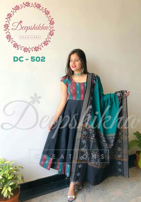 Deepshikha Creations, Kalamkari Dresses, Floor Length Anarkali, Color Floor, Salwar Neck Designs, Ikkat Dresses, Designer Anarkali Dresses, Kids Blouse Designs, Churidar Designs