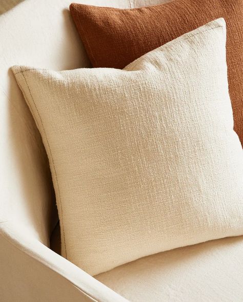 COTTON THROW PILLOW COVER Zara Home Pillows, Home Pillows, Throw Pillows Bedroom, Throw Pillows Living Room, Cotton Throw, Cotton Throws, Cotton Throw Pillow, Zara Home, Throw Pillow Cover