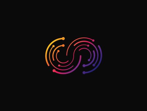 Infinity Logo by Alin Ionita on Dribbble Electronics Logo Design, Creative Logo Design Art, Logo Infinity, Sound Logo, Infinity Logo, Electronics Logo, Music Logo Design, Initials Logo Design, Infinity Design