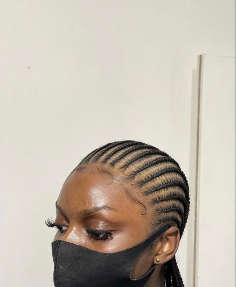 Free Hand Hairstyles, Small Cornrows, Beauty Moodboard, African Soap, Sleek Braided Ponytail, Hair Braid Patterns, Cornrows Braids For Black Women, Curly Hair Videos, Feed In Braids Hairstyles