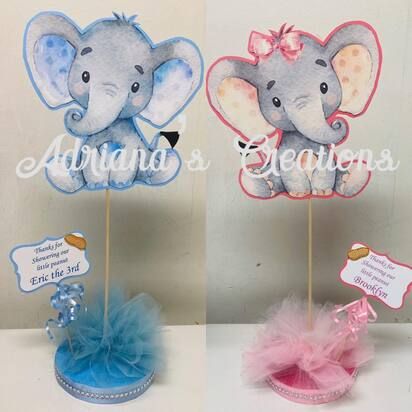 Baby Shower Theme Centerpieces - Adrianas Creations Elephant Baby Shower Centerpieces, Elephant Centerpieces, Shower Centerpieces, Elephant Baby Shower, Baby Shower Centerpieces, Elephant Baby, Baby Shower Theme, Baby Elephant, 3 Things