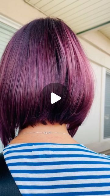 Jill Tovar on Instagram: "The back is just as important as the front…… 💜

#boisebalayagegirl #nofoils #boisehair #undercut #undercutbob #alinebob #aline #undercutnation #undercuthair #bobhaircut #bobber #boblife #boblovers #balayageclass #bobseason #hair #bobhair #boblove" Women Short Haircut, Haircut Short Hair, Aline Bob, Easy Short Haircuts, Undercut Bob, Hair Styles Easy, Hair With Layers, Short Hair Ideas, Haircut Short