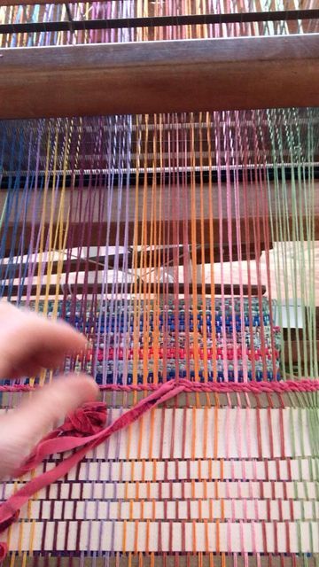 Lorna Pollock on Instagram: "Twined edge for rag rugs. I will knot the fringes when I cut the three rugs apart. #ragrugweaving #ragrugs #weavingragrugs" Make A Rag Rug, Rag Rugs, Diy Rug, Rag Rug, Rug Hooking, Diy Wall Decor, Rustic Home Decor, Bedroom Interior, Interior Architecture