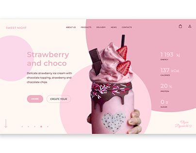 Website Banner Design Creative, Personal Branding Website, Ice Cream Website Design, Website Home Page Design, Code Girl, Creative App Design, Home Page Design, Bar Website, Cooking Websites