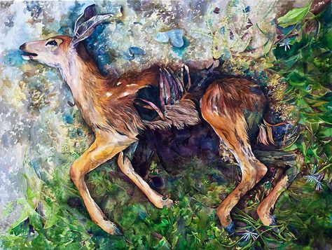 Watercolor Paintings Of Animals, Pencil Drawings Of Animals, Pencil Painting, Deer Art, Watercolor Pencils, Drawing Videos, Watercolor Portraits, Watercolor Animals, Wildlife Art