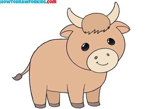 simple ox drawing Ox Drawing Easy, Ox Pictures, Ox Drawing, Ox Cartoon, Bail Pola, Autumn Scrapbook, Outline Pictures, Sketching Tips, Preschool Coloring Pages