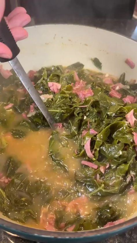 Collard Greens 🔥🔥🔥 #MrMakeItHappen #kimmyskreations | Mr. Make It Happen | Mr. Make It Happen · Original audio Instant Pot Collard Greens, Cook Collard Greens, How To Cook Collards, Southern Style Collard Greens, Mr Make It Happen, Southern Collard Greens, Smoked Turkey Wings, Smoked Turkey Legs, Collard Greens Recipe