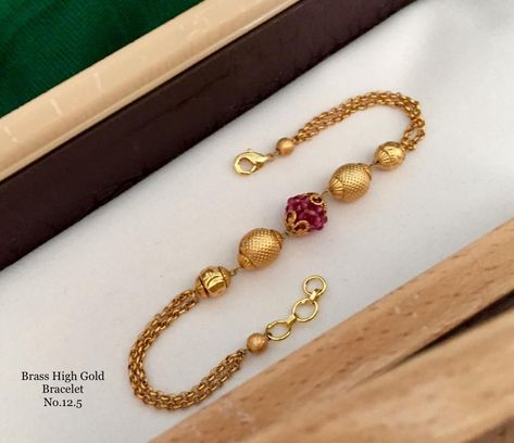 Rudraksha Jewelry Bracelets, Gold Bracelets For Women Indian Daily Wear, Rudraksh Bracelet For Women, Rudraksha Bracelet Women Gold, Rudraksha Jewelry For Women, Gold Breslet, Ruby Ring Designs, Rudraksha Jewelry, Antique Gold Bracelet