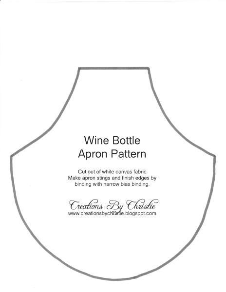 Wine Bottle Apron Pattern: Bottle Apron Pattern, Wine Bottle Dressing, Wine Apron, Bottle Dressing, Apron Pattern, Wine Craft, Christmas Wine Bottles, Wine Bottle Covers, Wine Bottle Gift