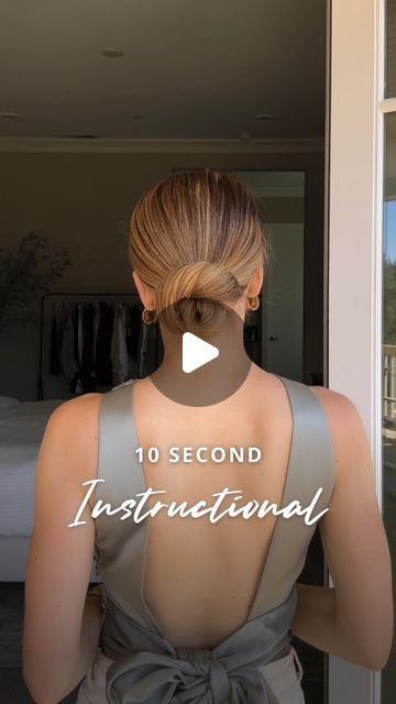 Nichole Ciotti on Instagram: "Breaking down how to create my 10-second low bun! 💖 #hair #hairtutorial #updo #hairstyles" Low Bun Hairstyles Tutorial, How To Bun, Bun Twist, Low Bun Wedding Hair, Low Bun Updo, Cute Bun Hairstyles, Mini Bun, Stylish Ponytail, Elegant Bun