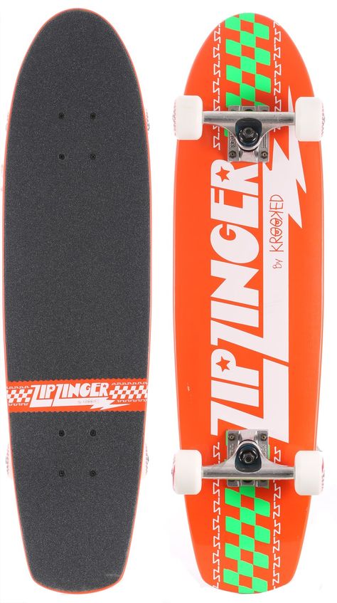 Krooked Zip Zinger 7.5 Complete Skateboard - orange / white wheels - Free Shipping Krooked Skateboards, Alien Workshop Skateboards, Evolve Skateboard, Classic Skateboard, Aggressive Skates, Foundation Skateboards, Complete Skateboards, Cat Scratcher, Skateboard