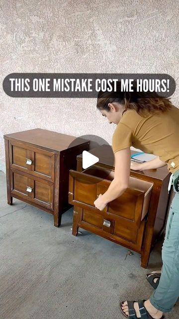 Furniture Flipping | Erin Thayer on Instagram: "Here’s the profit breakdown:
Nightstands - $0
Primer - $8
Paint - $15
Top coat - $10
Building wax - $2

Total investment: $37 and roughly 9 hours
Sold for $300
TOTAL PROFIT: $263

These should have been completed way faster, but hey, mistakes happen and this was a great learning experience for me 😆 
.
.
.
#furnitureflip #furnituremakeover #paintedfurniture #furnitureartist #furniture #furniturerestoration #upcycledfurniture #furnituredesign #refinishedfurniture #homedecor #diy #upcycle #furniturepainter #interiordesign #refurbishedfurniture #handpaintedfurniture #furniturerehab #diyhomedecor #furniturepainting #beforeandafter #upcycled #decor #paintedfurniturelove #handpainted #paintitbeautiful" Upcycle Nightstand Diy, Nightstand Upcycle, Diy Nightstand Makeover, Glamour Interiors, Upcycled Decor, Nightstand Makeover, Mistakes Happen, Furniture Flipping, Diy Nightstand