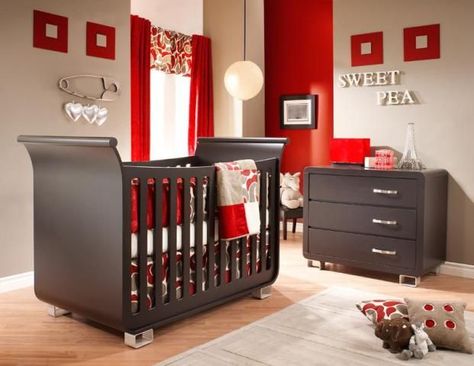 red nursery walls