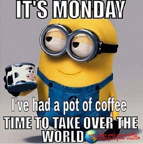 90+ Funny Monday Coffee Meme & Images to Make You Laugh Monday Coffee Meme, Happy Monday Quotes, Monday Coffee, Monday Funday, Funny Minion Memes, Funny Coffee Quotes, Minion Pictures, Monday Memes, Monday Humor