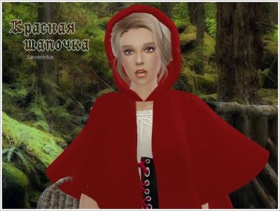 My Sims 4 Blog: Little Red Riding Hood Sim and Clothing by Severin... Sims 4 Medieval Headwear, Sims 4 Red Riding Hood Cc, Sims 4 Cc Cape Accessory, Sims 4 Cape Cc, Sims 4 Cloak, Hood Sims 4 Cc, Sims 4 Hood Cc, Hood Sims 4, Pretty Sims